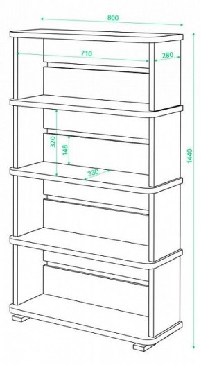 Стеллаж СБ-25/4 в Югорске - yugorsk.mebel24.online | фото 2