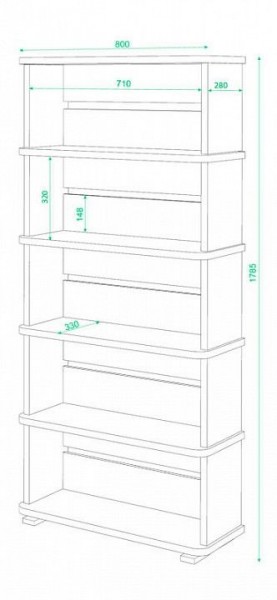 Стеллаж СБ-25/5 в Югорске - yugorsk.mebel24.online | фото 2