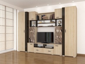Стенка Оскар-18-1 дуб сонома-венге в Югорске - yugorsk.mebel24.online | фото