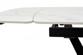 Стол ALATRI 120 MATT WHITE MARBLE SOLID CERAMIC / BLACK, ®DISAUR в Югорске - yugorsk.mebel24.online | фото 5