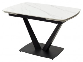 Стол ALATRI 120 MATT WHITE MARBLE SOLID CERAMIC / BLACK, ®DISAUR в Югорске - yugorsk.mebel24.online | фото 7