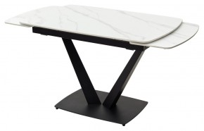 Стол ALATRI 120 MATT WHITE MARBLE SOLID CERAMIC / BLACK, ®DISAUR в Югорске - yugorsk.mebel24.online | фото 8