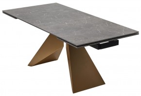 Стол ALES 180 BLACK GRAVE SOLID CERAMIC, керамика / бронзовый, ®DISAUR в Югорске - yugorsk.mebel24.online | фото 14