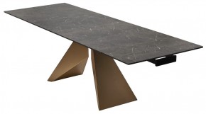 Стол ALES 180 BLACK GRAVE SOLID CERAMIC, керамика / бронзовый, ®DISAUR в Югорске - yugorsk.mebel24.online | фото 7