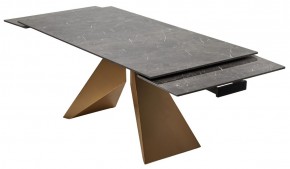 Стол ALES 180 BLACK GRAVE SOLID CERAMIC, керамика / бронзовый, ®DISAUR в Югорске - yugorsk.mebel24.online | фото 9