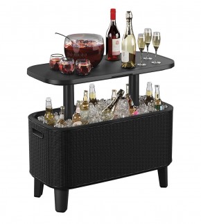Стол Беви Бар (Bevy Bar Large Cool Bar), графит в Югорске - yugorsk.mebel24.online | фото 3