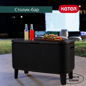 Стол Беви Бар (Bevy Bar Large Cool Bar), графит в Югорске - yugorsk.mebel24.online | фото 4