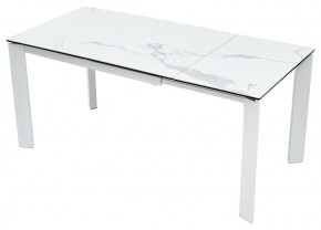 Стол CORNER 120 MATTE STATUARIO Белый мрамор матовый керамика, стекло/ белый каркас, ®DISAUR в Югорске - yugorsk.mebel24.online | фото 3