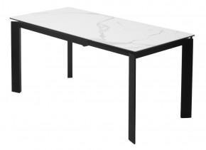 Стол CORNER 120 MATTE STATUARIO Белый мрамор матовый керамика, стекло/ черный каркас, ®DISAUR в Югорске - yugorsk.mebel24.online | фото 5