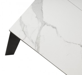 Стол CORNER 120 MATTE STATUARIO Белый мрамор матовый керамика, стекло/ черный каркас, ®DISAUR в Югорске - yugorsk.mebel24.online | фото 8