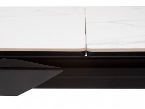 Стол CREMONA 140 MATTE STATUARIO Белый мрамор матовый, керамика/ черный каркас, ®DISAUR в Югорске - yugorsk.mebel24.online | фото 4
