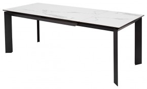Стол CREMONA 140 MATTE STATUARIO Белый мрамор матовый, керамика/ черный каркас, ®DISAUR в Югорске - yugorsk.mebel24.online | фото 5