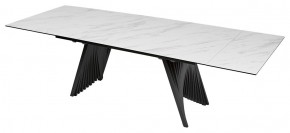 Стол IVAR 200 MARBLES KL-99 Белый мрамор, итальянская керамика, ®DISAUR в Югорске - yugorsk.mebel24.online | фото 1
