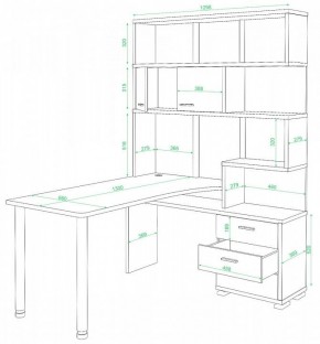 Стол компьютерный Домино нельсон СР-420/130 в Югорске - yugorsk.mebel24.online | фото 2