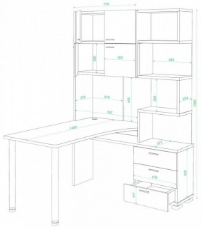 Стол компьютерный Домино нельсон СР-500М/140 в Югорске - yugorsk.mebel24.online | фото 2