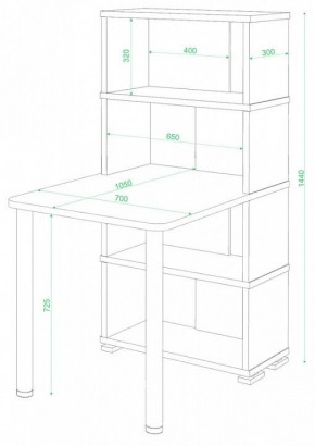 Стол компьютерный Домино СБ-10М/4 в Югорске - yugorsk.mebel24.online | фото 2