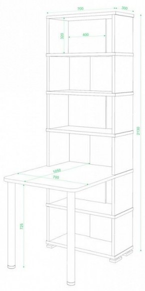 Стол компьютерный Домино СБ-10М/6 в Югорске - yugorsk.mebel24.online | фото 2