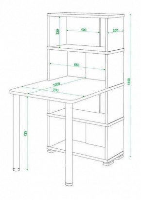 Стол компьютерный Домино СБ-10М4 в Югорске - yugorsk.mebel24.online | фото 3