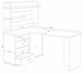 Стол компьютерный Домино СР-145 в Югорске - yugorsk.mebel24.online | фото 2