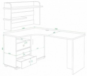 Стол компьютерный Домино СР-165 в Югорске - yugorsk.mebel24.online | фото 2