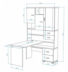 Стол компьютерный Домино СР-620/140 в Югорске - yugorsk.mebel24.online | фото 2