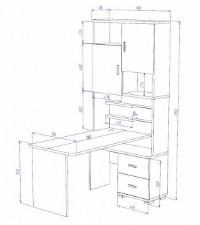 Стол компьютерный Домино СР-720/180 в Югорске - yugorsk.mebel24.online | фото 2