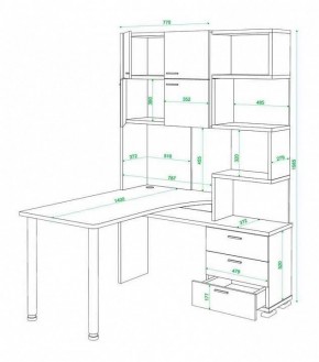 Стол компьютерный Латте СР-500М140 в Югорске - yugorsk.mebel24.online | фото 3