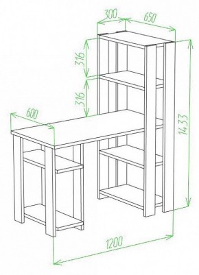 Стол компьютерный Slim СТН-145/120 в Югорске - yugorsk.mebel24.online | фото 2