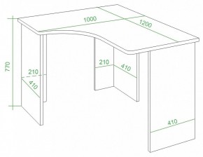 Стол письменный Домино Lite СКЛ-Угл120 в Югорске - yugorsk.mebel24.online | фото 4