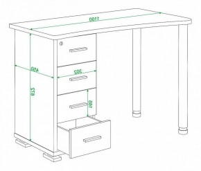 Стол письменный Домино нельсон СКМ-50 в Югорске - yugorsk.mebel24.online | фото 5