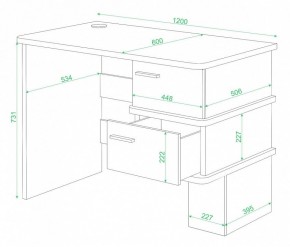 Стол письменный Домино СД-15 в Югорске - yugorsk.mebel24.online | фото 2