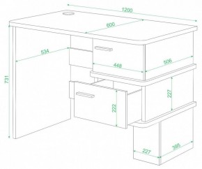 Стол письменный Домино СД-15 С в Югорске - yugorsk.mebel24.online | фото 2