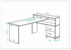 Стол письменный Домино СР-620/180 C в Югорске - yugorsk.mebel24.online | фото 2
