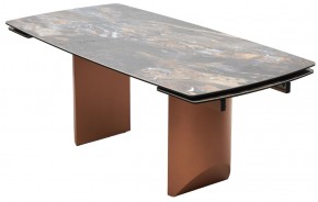 Стол ПУАНТО 200 TITANIUM LAWA NERO, керамика / МЕДЬ каркас М-City в Югорске - yugorsk.mebel24.online | фото 8