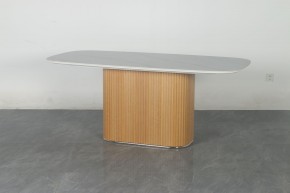 Стол TAMPA 180 цвет БЕЛЫЙ МРАМОР M326, керамика / Каркас OAK, ®DISAUR в Югорске - yugorsk.mebel24.online | фото 10