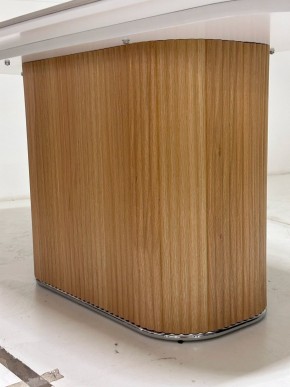 Стол TAMPA 180 цвет БЕЛЫЙ МРАМОР M326, керамика / Каркас OAK, ®DISAUR в Югорске - yugorsk.mebel24.online | фото 4