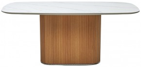 Стол TAMPA 180 цвет БЕЛЫЙ МРАМОР M326, керамика / Каркас OAK, ®DISAUR в Югорске - yugorsk.mebel24.online | фото 9