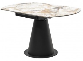 Стол TERAMO 135 GLOSS GRAND JADE SOLID CERAMIC, керамика, поворотн.механизм / Черный каркас, ®DISAUR в Югорске - yugorsk.mebel24.online | фото 10