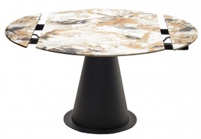 Стол TERAMO 135 GLOSS GRAND JADE SOLID CERAMIC, керамика, поворотн.механизм / Черный каркас, ®DISAUR в Югорске - yugorsk.mebel24.online | фото 14