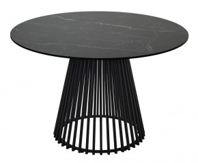 Стол TERNI 120 MATT BLACK MARBLE SOLID CERAMIC Черный мрамор матовый, керамика /Черн.каркас, ®DISAUR в Югорске - yugorsk.mebel24.online | фото 8