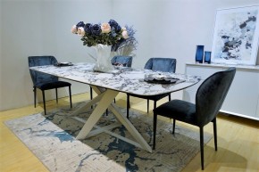 Стол VICENZA 220 BULGARI WHITE, керамика / белый, ®DISAUR в Югорске - yugorsk.mebel24.online | фото 12