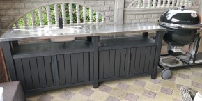 Столик для барбекю 415 Л (Unity Chef 415 L) графит в Югорске - yugorsk.mebel24.online | фото 1