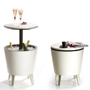 Столик-холодильник COOL BAR крем-шоколад в Югорске - yugorsk.mebel24.online | фото 1