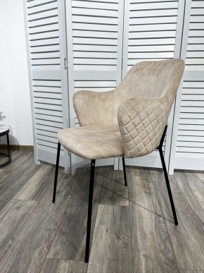 Стул AMARETTO VBP206 античный светло-бежевый, велюр без пальчикового эффекта /черный каркас, М-City в Югорске - yugorsk.mebel24.online | фото 7