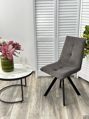 Стул BRONX, 360 град. поворот. B28 Темно-серый, велюр / черный каркас, М-City в Югорске - yugorsk.mebel24.online | фото 4