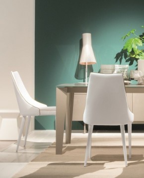 Стул CLARA 40.11 (TR505 white with sand cordonet, экокожа) в Югорске - yugorsk.mebel24.online | фото 1