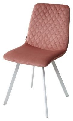 Стул DAIQUIRI BLUVEL-52 PINK / белый каркас, велюр М-City в Югорске - yugorsk.mebel24.online | фото 1