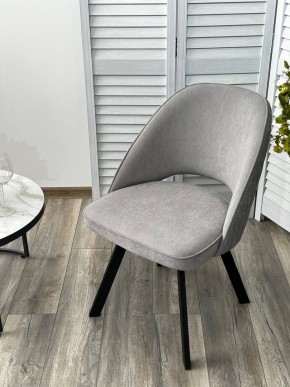 Стул DUNA 360 град. поворот. B22 Серый, велюр / черный каркас, М-City в Югорске - yugorsk.mebel24.online | фото 8