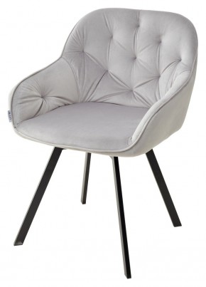 Стул GALE 360 град. поворот. BLUVEL-03 LIGHT GREY, велюр/ черный каркас, М-City в Югорске - yugorsk.mebel24.online | фото 1