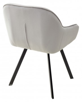 Стул GALE 360 град. поворот. BLUVEL-03 LIGHT GREY, велюр/ черный каркас, М-City в Югорске - yugorsk.mebel24.online | фото 4